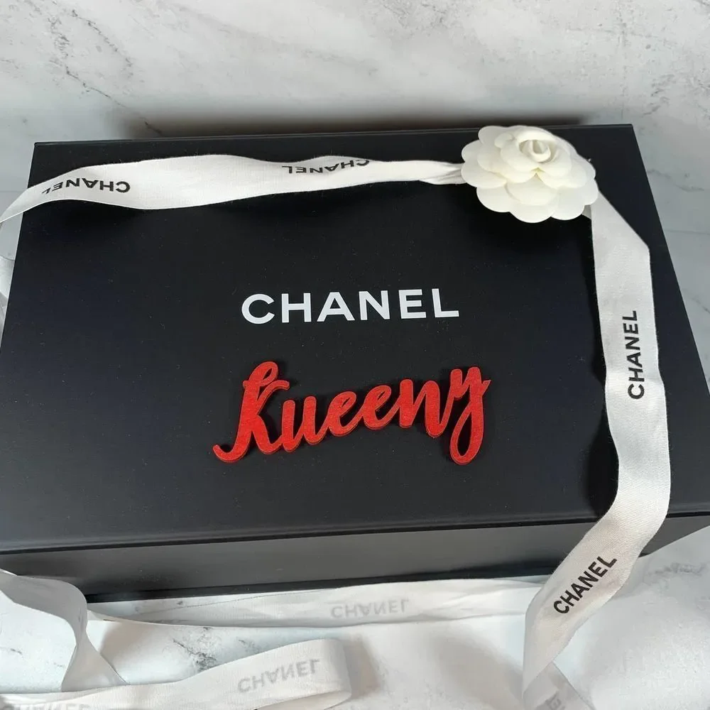 ❌❌ CHANEL 21K Glittered Silver Metallic Caviar Quilted Medium Double Flap CC bag - Picture 14 of 14